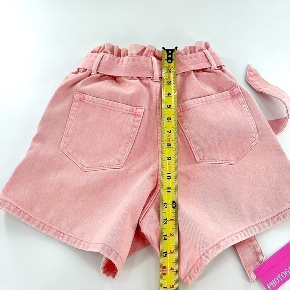 VERVET Super High Rise Self Tie Button Fly Up Mom shorty size XS - Picture 12 of 15